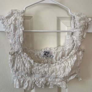 Princess Polly White Lace Bra top